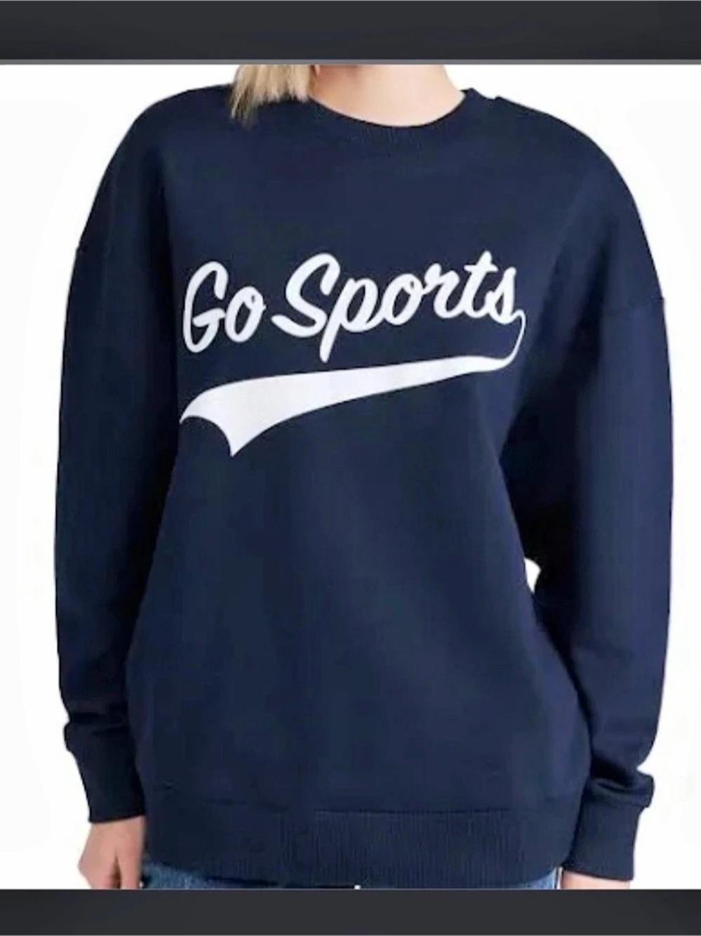 Favorite Daughter The Go Sports Sweatshirt Blue